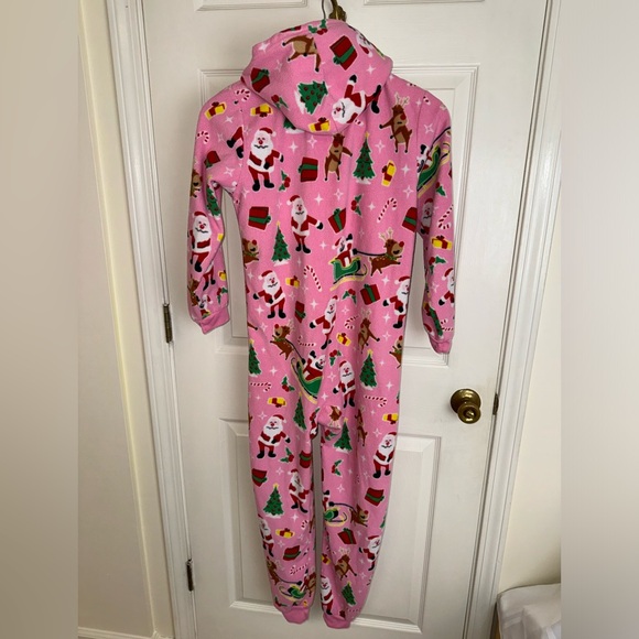 Pink Holiday Onsie Pajama - Picture 4 of 6